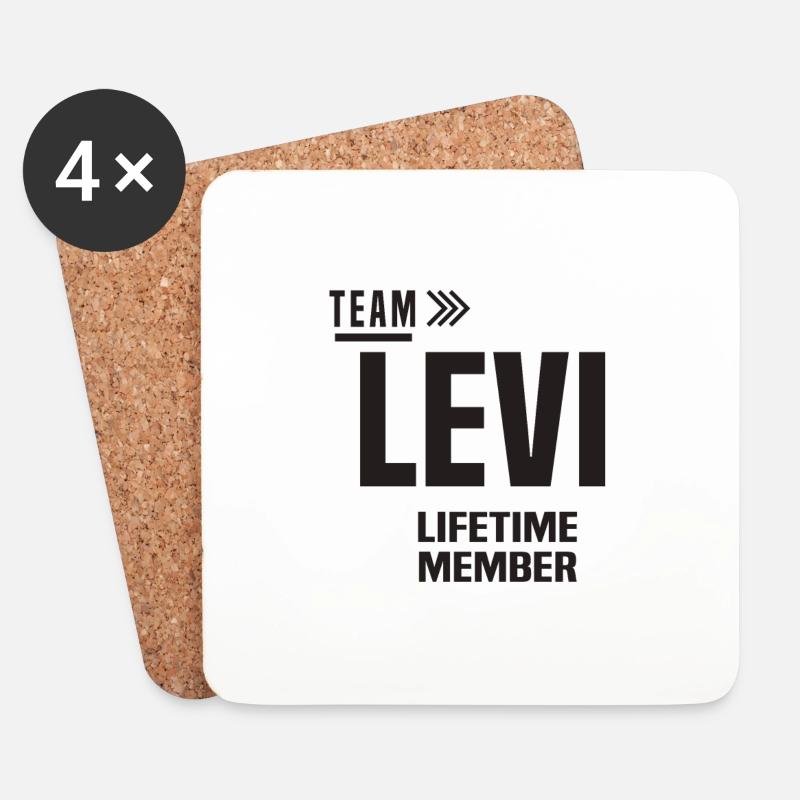 Levi - Untersetzer (4er-Set) - Weiß