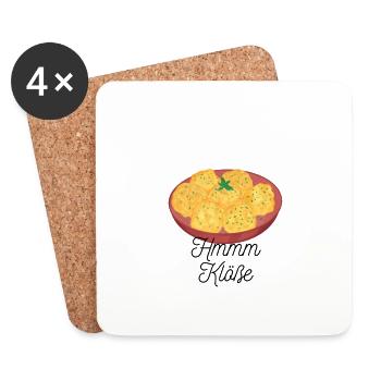 Hmmmm dumplings - Coasters (set of 4) - white - Front