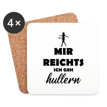 Ich Geh Hullern Hula Liebe Geschenk - Untersetzer (4er-Set) - Weiß - Vorne