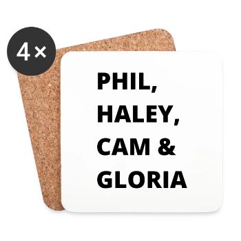 Modern family - Coasters (set of 4) - white - Front