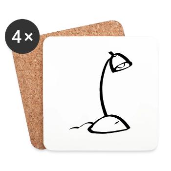 table lamp - Coasters (set of 4) - white - Front