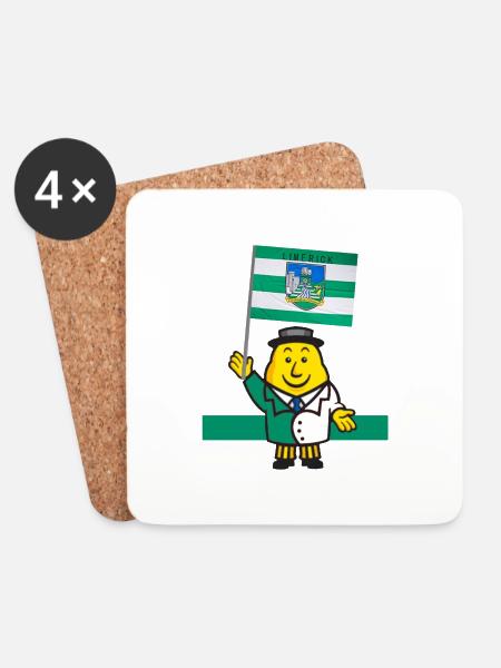 Limerick GAA - Coasters (set of 4) - white