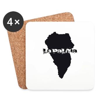 La Palma, Isla Bonita - Coasters (set of 4) - white - Front