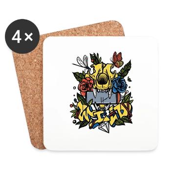 Wild - Coasters (set of 4) - white - Front