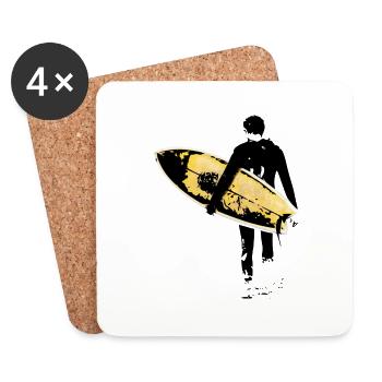 Surfer - Coasters (set of 4) - white - Front