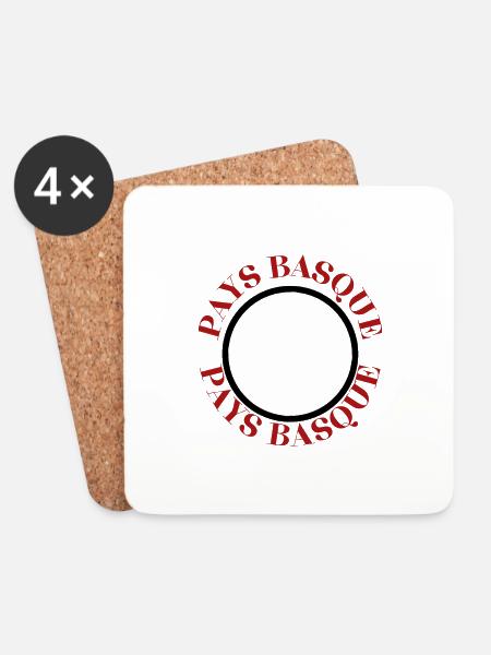 BASQUE COUNTRY 2 - Coasters (set of 4) - white