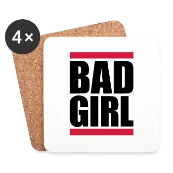 Strip Bad Girl - Coasters (set of 4) - white - Front