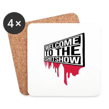 Blut Welcome Shitshow - Untersetzer (4er-Set) - Weiß - Vorne