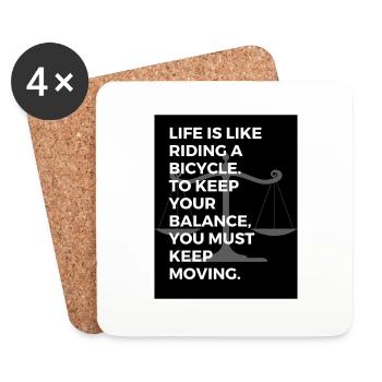 smart quotes (1) - Untersetzer (4er-Set) - Weiß - Vorne