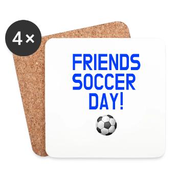FRIENDS SOCCER DAY Gift - Untersetzer (4er-Set) - Weiß - Vorne
