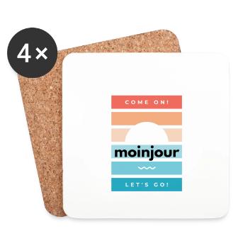 moinjour leggo - MoinJour 37 - Untersetzer (4er-Set) - Weiß - Vorne
