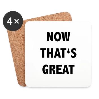 Now that's great - Coasters (set of 4) - white - Front