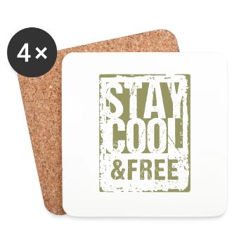 Stay Cool 2 - Untersetzer (4er-Set) - Weiß - Vorne