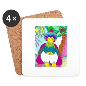 JasminEs World - Untersetzer (4er-Set) - Weiß - Vorne
