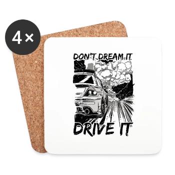 Automotive Mechatronics Technician Garage Garage Car - Coasters (set of 4) - white - Front