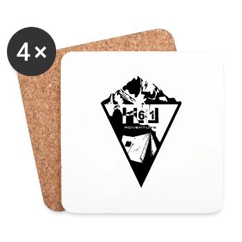 ill61 Survival Adventure - Coasters (set of 4) - white - Front