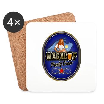 Équipage de magaluf Party - Dessous de verre (lot de 4) - blanc - Devant