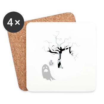 Halloween 2 - Untersetzer (4er-Set) - Weiß - Vorne