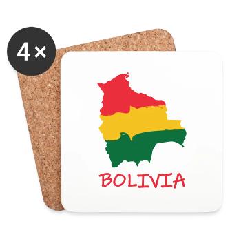 Bolivia - Coasters (set of 4) - white - Front