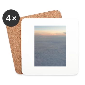 Himmel - Untersetzer (4er-Set) - Weiß - Vorne