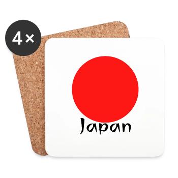 Japan - Coasters (set of 4) - white - Front