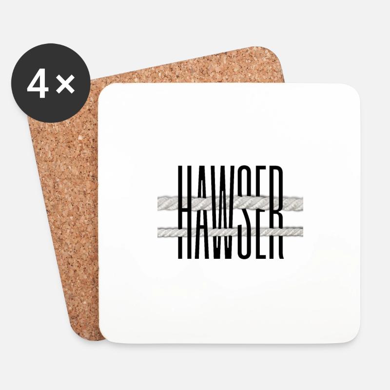 Hawser - Coasters (set of 4) - white