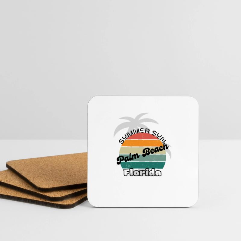 Palm Beach Florida Sottobicchieri (set da 4 pezzi)