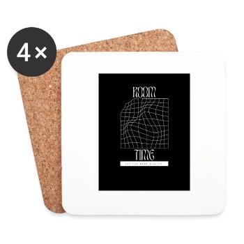 Espace et temps - Dessous de verre (lot de 4) - blanc - Devant