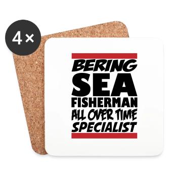 Bering Sea Fisherman All Over Time Specialist - Coasters (set of 4) - white - Front