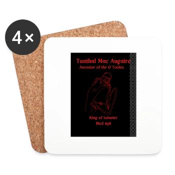 Tuathal Mac Augaire, Ancestor of the O Tooles - Coasters (set of 4) - white - Front