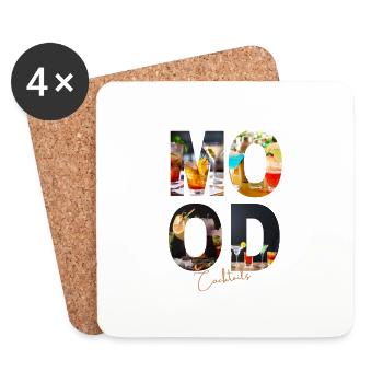 Cocktails Mood - Untersetzer (4er-Set) - Weiß - Vorne