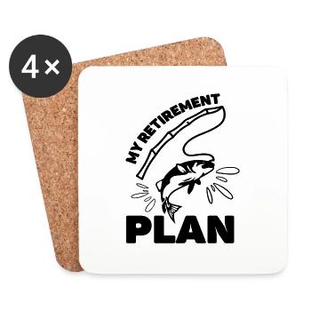 My Retirement Plan - Untersetzer (4er-Set) - Weiß - Vorne