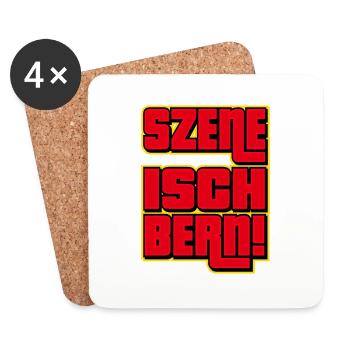 Szene Isch Bern - Untersetzer (4er-Set) - Weiß - Vorne