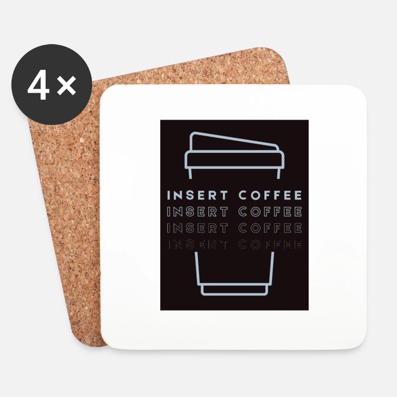 Insert Coffee Cup 2 LHBPHBBST - Untersetzer (4er-Set) - Weiß