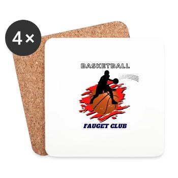 Basketball - Untersetzer (4er-Set) - Weiß - Vorne