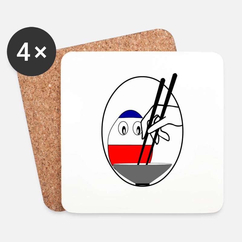 Itadakimasu - Untersetzer (4er-Set) - Weiß