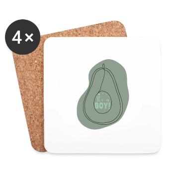 Avocado Boy - Untersetzer (4er-Set) - Weiß - Vorne