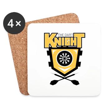 Dart Knight Emblem - Untersetzer (4er-Set) - Weiß - Vorne