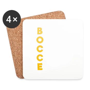 Bocce Bocci Bunte Bälle Spieler I Geschenk - Untersetzer (4er-Set) - Weiß - Vorne