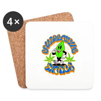 Ballerboyclub Exotics - Coasters (set of 4) - white - Front