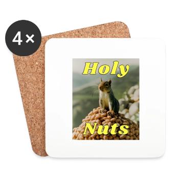 Holy Nuts - Coasters (set of 4) - white - Front