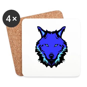 wolf - Untersetzer (4er-Set) - Weiß - Vorne