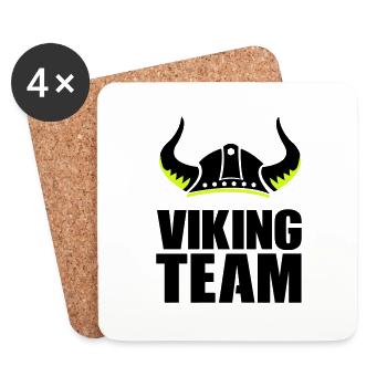 viking team 1 - Untersetzer (4er-Set) - Weiß - Vorne