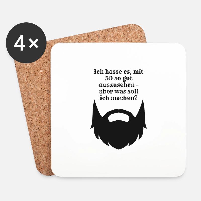 Ich hasse es, mit 50 so gut auszusehen - Untersetzer (4er-Set) - Weiß