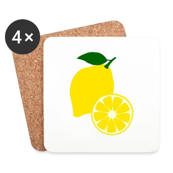 Lemon fruit - Untersetzer (4er-Set) - Weiß - Vorne