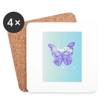 bluefly - Untersetzer (4er-Set) - Weiß - Vorne