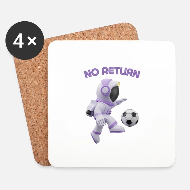 No Return - Untersetzer (4er-Set) - Weiß