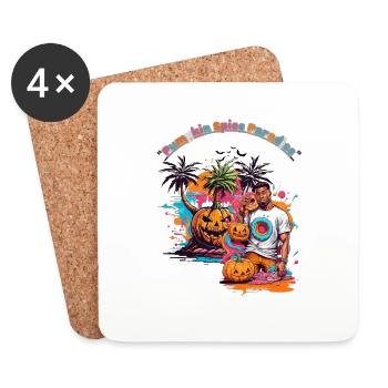 Pumpkin Spice Paradise - Coasters (set of 4) - white - Front