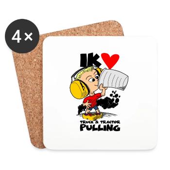 1220 TP boy color - Coasters (set of 4) - white - Front