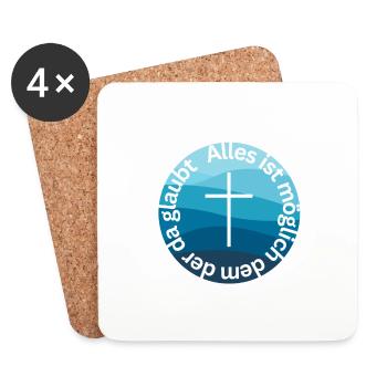Alles ist möglich 2 - Untersetzer (4er-Set) - Weiß - Vorne